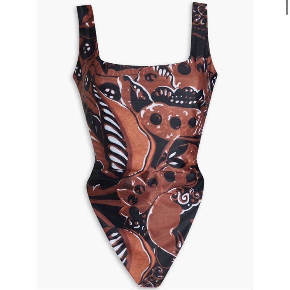 Mara Hoffman Black and Brown One Piece Swimsuit - Picture 3 of 10